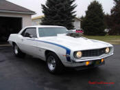 1969 Chevrolet Camaro Z28 - all steel car, supercharged, blown, huge cam, roler rockers, ported and polished, T400 built, and so much more...