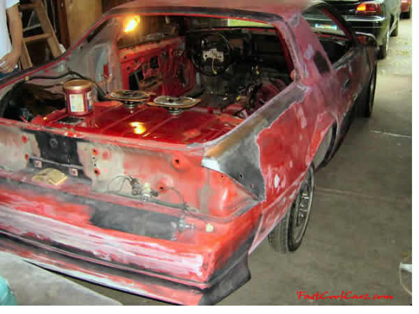 1991 Chevrolet Camaro RS. It originally came with the 3.1 V6, but I've built a 350 TPI motor with twin turbo for it. - Check out the "FastCoolCars.com" decal on this cool ride.