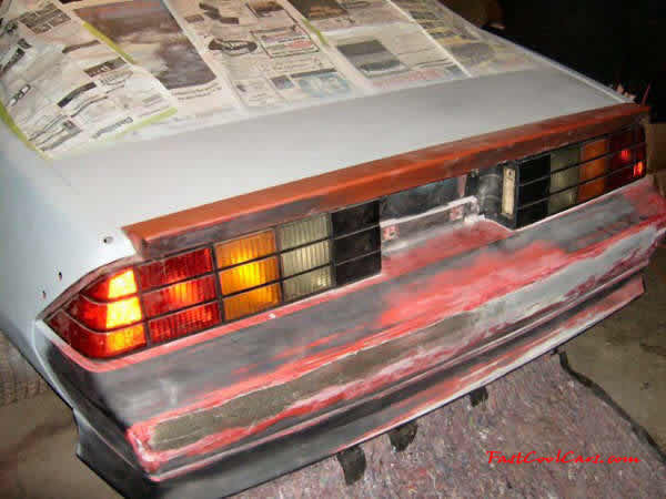1991 Chevrolet Camaro RS. It originally came with the 3.1 V6, but I've built a 350 TPI motor with twin turbo for it. - Check out the "FastCoolCars.com" decal on this cool ride.