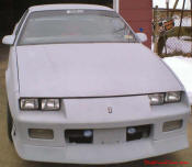 1991 Chevrolet Camaro RS. It originally came with the 3.1 V6, but I've built a 350 TPI motor with twin turbo for it.