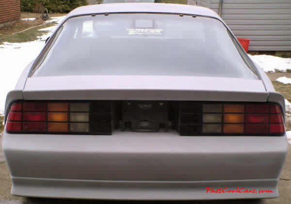 1991 Chevrolet Camaro RS. It originally came with the 3.1 V6, but I've built a 350 TPI motor with twin turbo for it. - Check out the "FastCoolCars.com" decal on this cool ride.
