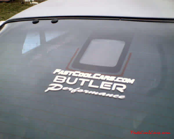 1991 Chevrolet Camaro RS. It originally came with the 3.1 V6, but I've built a 350 TPI motor with twin turbo for it. - Check out the "FastCoolCars.com" decal on this cool ride.