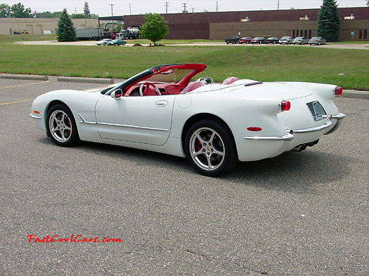 By blending the classic styling of the 1950's with performance, comfort, and technology of the 21st century, the 1953-2003 Commemorative Edition offers the best of both eras. Nice white paint job.