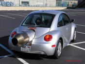 Car was built to look as if VW delivered the car this way. It handles fine and is safe.