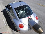 Car was built to look as if VW delivered the car this way. It handles fine and is safe.