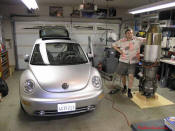 Car was built to look as if VW delivered the car this way. It handles fine and is safe.