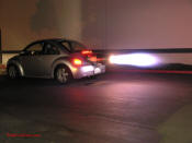 Car was built to look as if VW delivered the car this way. It handles fine and is safe.