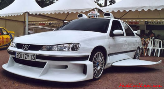 Lowriders that have been lowered, dropped, slammed, and scraping.