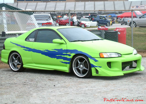 Lowriders that have been lowered, dropped, slammed, and scraping. Lime Green.