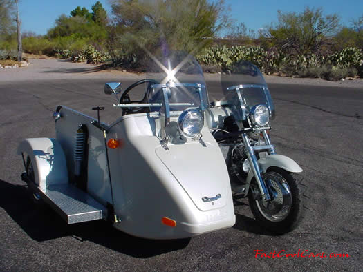 Boss Hoss - with sidecar wheelchair rig
