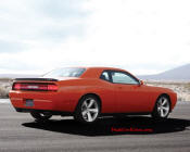 New Dodge Challenger, 6.1 V8 Hemi, 425 crank horsepower, 420 crank foot pounds of torque. SRT8