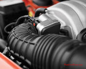 New Dodge Challenger, 6.1 V8 Hemi, 425 crank horsepower, 420 crank foot pounds of torque. SRT8