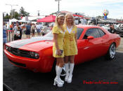 New Dodge Challenger, 6.1 V8 Hemi, 425 crank horsepower, 420 crank foot pounds of torque. SRT8