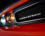 New Dodge Challenger, 6.1 V8 Hemi, 425 crank horsepower, 420 crank foot pounds of torque.