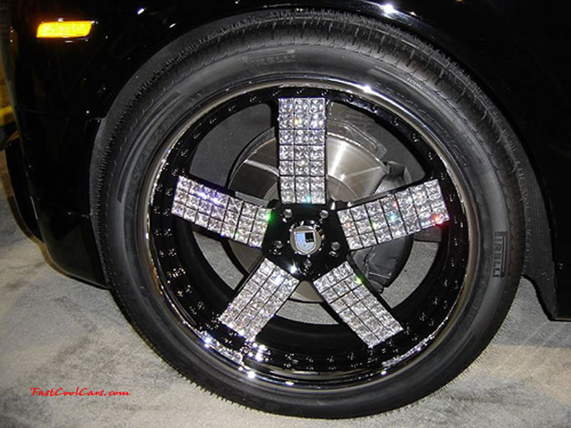 Pimped out ride, Pimp my ride with custom paint. And huge diamond studded rims.