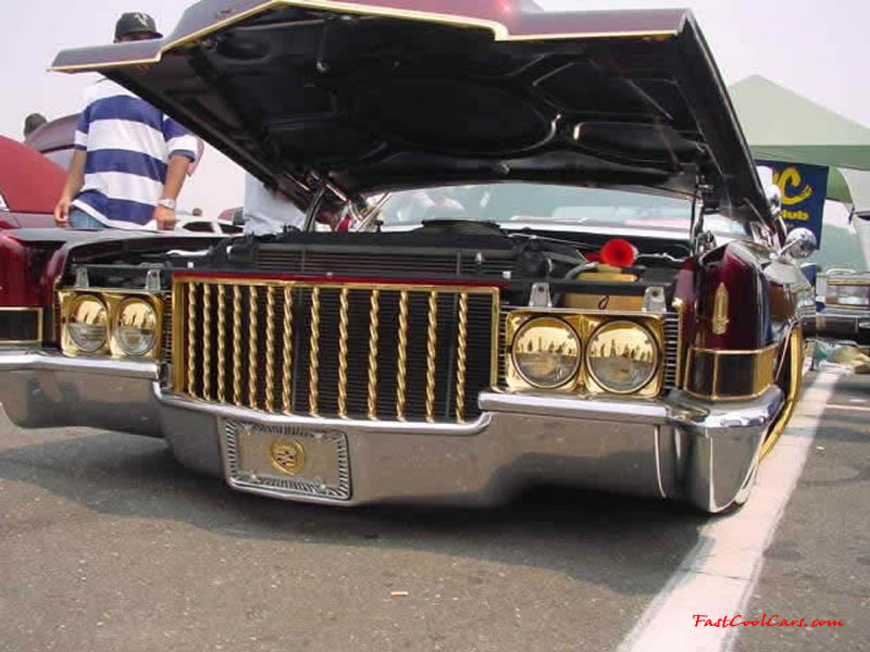 Pimped out ride, Pimp my ride with custom paint. and lots of chrome, dropped to the ground.