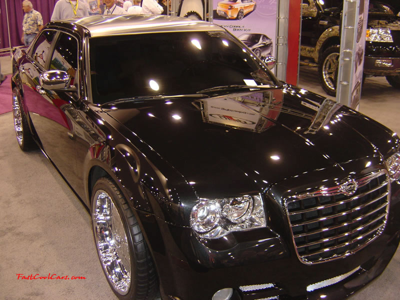 Pimped out ride, Pimp my ride with custom paint. Huge Chrome wheels.