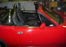 1990 Mazda Miata Roadsterright side interior view with the top down