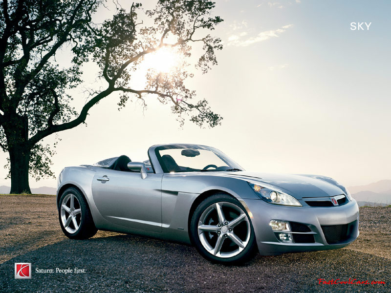 A Red Line model of the Sky was introduced on April 11, 2006 at the New York Auto Show. It uses the same 260 hp (194 kW) turbocharged Ecotec engine as the Solstice GXP, as well as the same standard 5-speed Aisin manual transmission. An automatic transmission is optional.