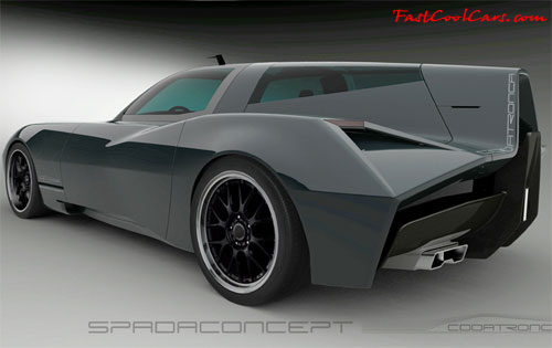 The Spada Codatronca chassis is based on that used in the Chevrolet Corvette, with suspension-systems, engine and other mechanicals enhanced by the tuning shop.