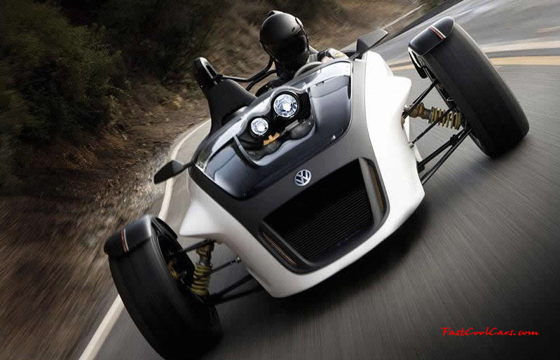 Volkswagen GX3 Concept At the LA Auto Show Volkswagen has revealed the GX3, a three-wheeler concept capable of high performances and low fuel consumption.