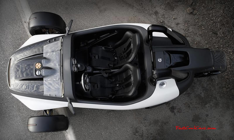 Volkswagen GX3 Concept At the LA Auto Show Volkswagen has revealed the GX3, a three-wheeler concept capable of high performances and low fuel consumption.