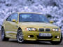 BMW M3 yellow paint right front angle view