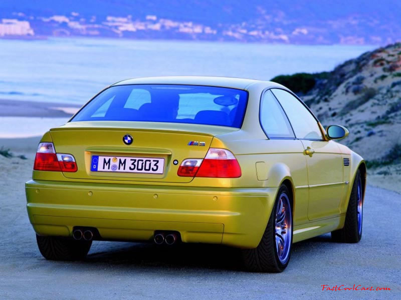 BMW M3 right rear angle view