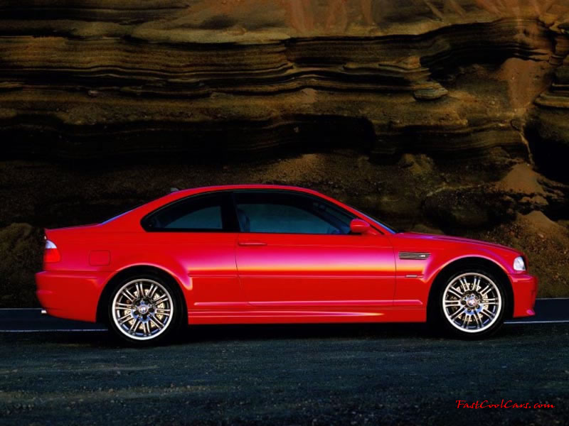 BMW M3 sweet red paint job.