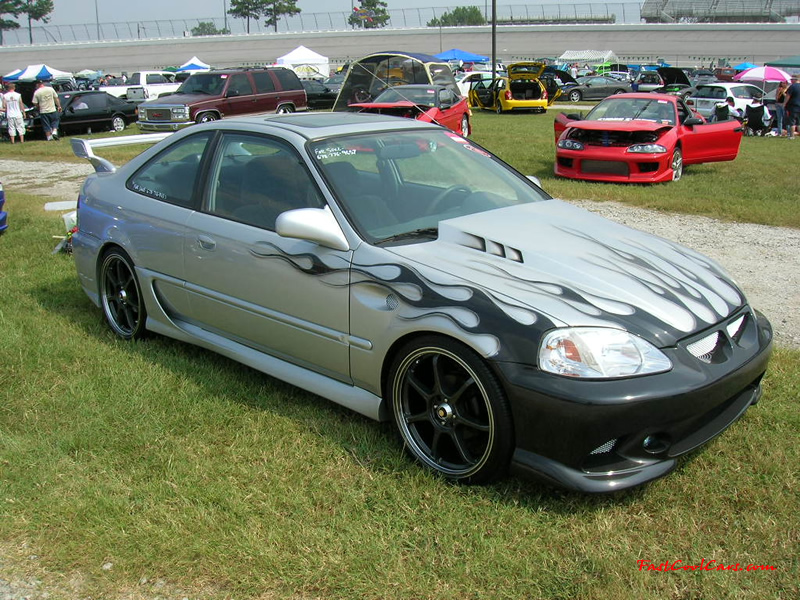 Nopi Nationals - Motorsports Supershow 2005, flame job, and cowl hood