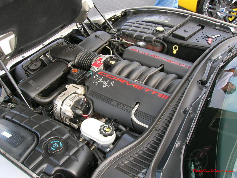 Nopi Nationals - Motorsports Supershow 2005, Fast cool Chevrolet Corvette, custom signed engine cover.