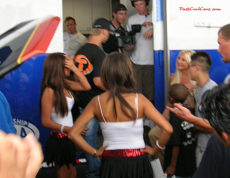 Linda Hogan, and Nick about to take some pictures with the Foose Models