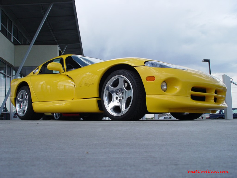 Exotic cars on fast cool cars - High performance at its best, money and horsepower. Dodge Viper GTS, nice yellow paint job.