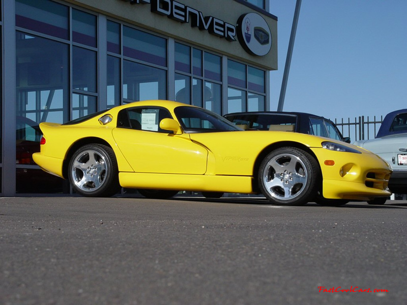 Exotic cars on fast cool cars - High performance at its best, money and horsepower. Dodge Viper GTS, nice yellow paint job.