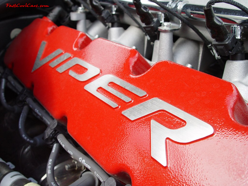 Exotic cars on fast cool cars - High performance at its best, money and horsepower. Dodge Viper, engine compartment.