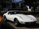 Classic Chevrolet Corvette in white