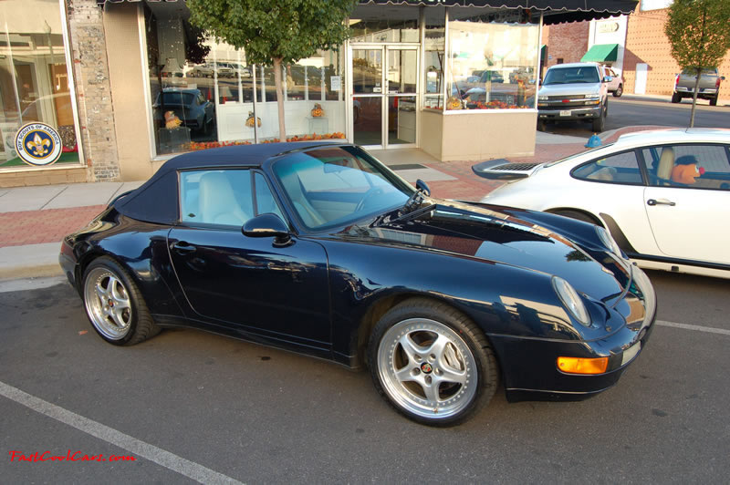 Dalton, GA - Cruise in, car show, Fast Cool Cars here on October 14 - Black Porsche Convertible.