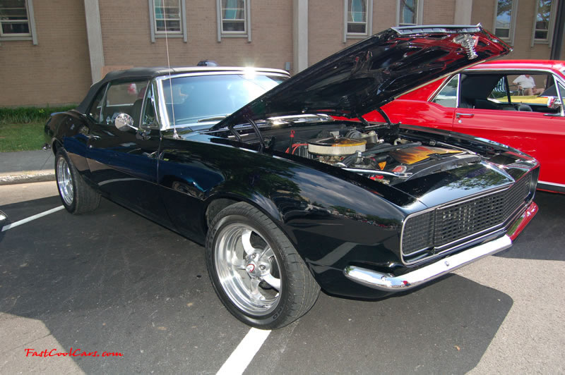 Cleveland, Tennessee - Cruise in, car show, 05-27-06  Fast Cool Cars - Black Camaro Convertible, very nice