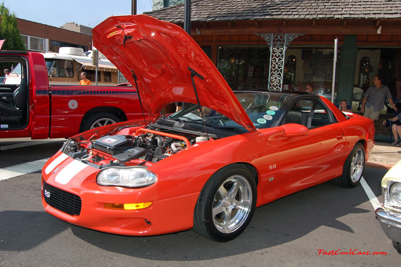 Cleveland, Tennessee - Cruise in, car show, 05-27-06  Fast Cool Cars - Orange Camaro SS