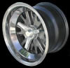 Polished Aluminum - chrome plated - powdered coating. spinners - spoke - billet - forged one piece - three piece.